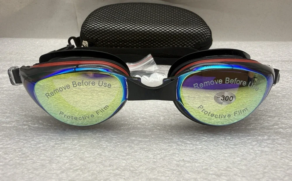Nearsighted Optical Swimming Goggles No Leaking Anti Fog UV Protection -3.00